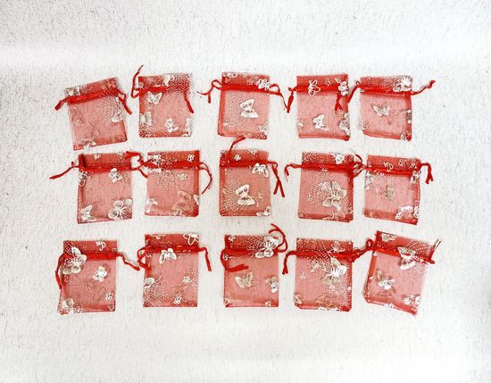 Мешок для подарков бирюза 20 шт