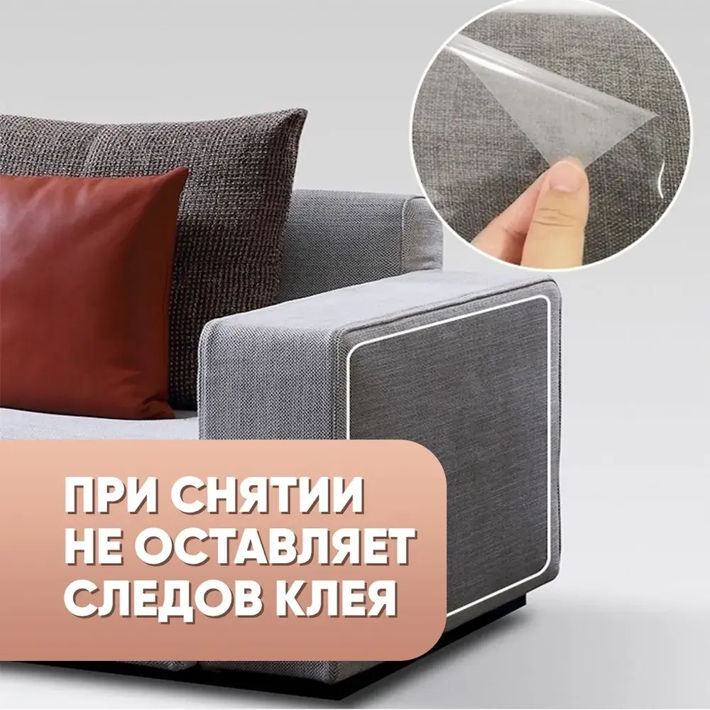 Пленка самоклеющаяся для мебели,от кошки, и наклейка на фартук кухни, прозрачная,с клеем, 60*300см