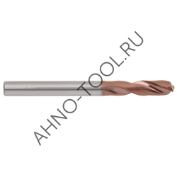 Сверло  5.7мм  твердосплавное 3D без подвода СОЖ. SP-X800030570 VHM AHNO по стали, чугуну, нерж. и ж