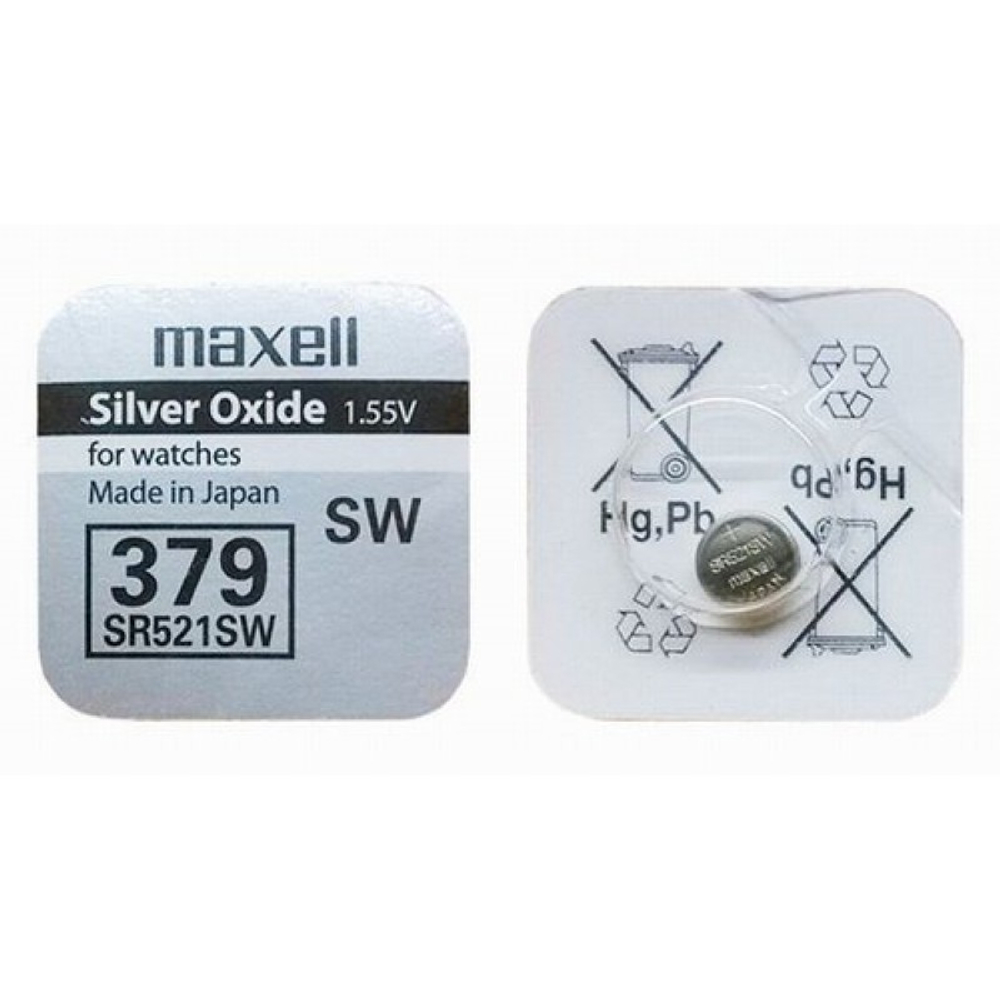 Батарейка часовая R379 (SR521SW G0) Maxell