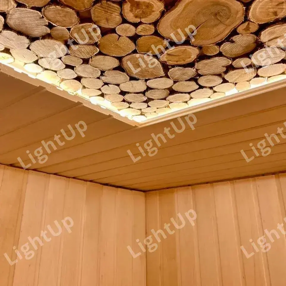 Светодиодная термостойкая лента для бани и сауны 5 м, влагозащищённая, с набором креплений. 24В, 9,6Вт/м, 3000К, IP68