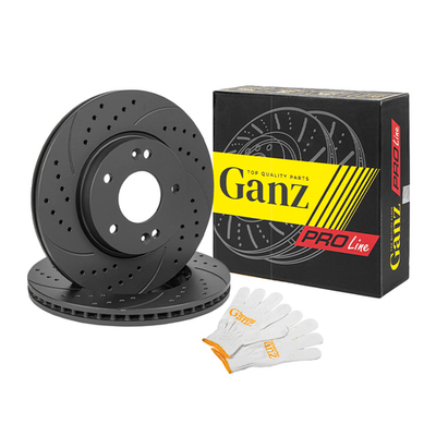 Диск тормозной GANZ передний перфорированный PRO-Line с покрытием (комплект - 2 шт) HYUNDAI (Creta) (1,6) (2016-) Арт.: GIJ06212S