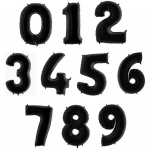 Цифры черные с гелием в магазине «Склад Шаров»