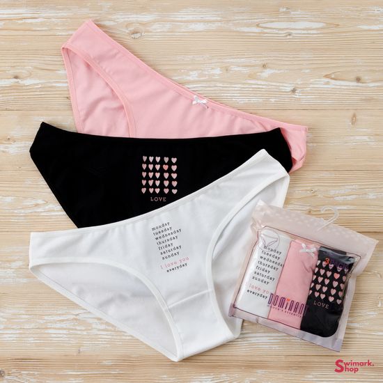 Трусики женские DOMINANT 35000-232, BIKINI, 3 шт. в уп.