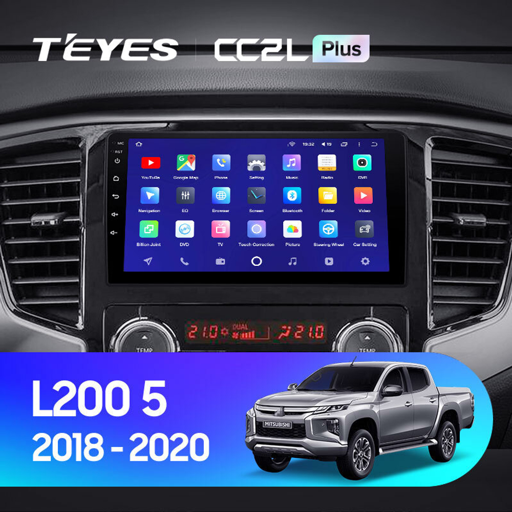 Teyes CC2L Plus 9" для Mitsubishi L200 5 2018-2020