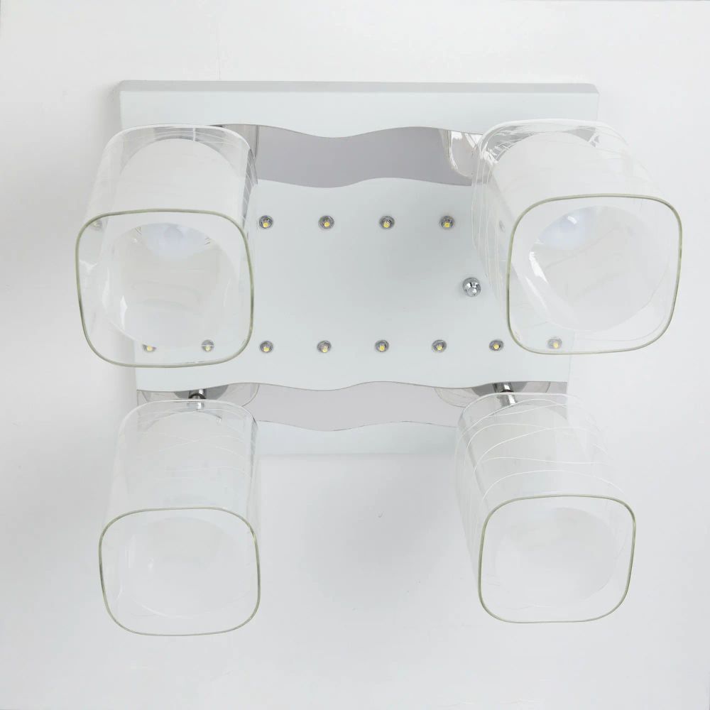 Citilux Прима CL160241 Люстра с поворотными плафонами Белая Хром