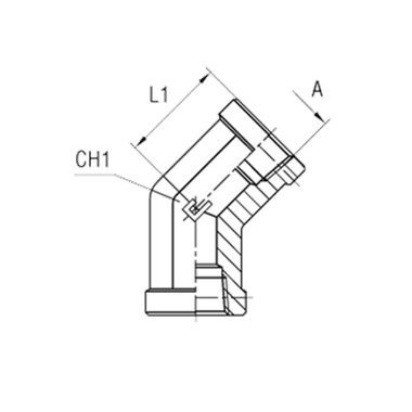Штуцер FSC45 NPT 1/4" NPT 1/4" CAST