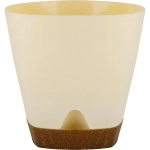 Горшок для цветов InGreen WOOD D170мм 2,5л с прикорневым поливом сливочный/бук