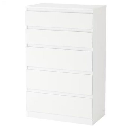 Комод КАЛЕН 5 ящиков 70*40*112, белый, KULLEN