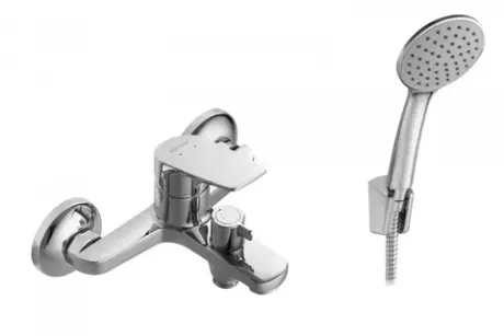 Смеситель Santek Кант для ванны с душем, с аксессуарами, хром.