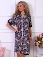 Халат женский "Нелли К.П" ХК-121 молния (ТрикТекс)