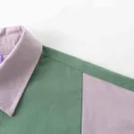 Сорочка Ymkashix Puff лиловая/темно-зеленая