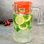 Графин 1,25л "Kosem" с красной крышкой, в коробке