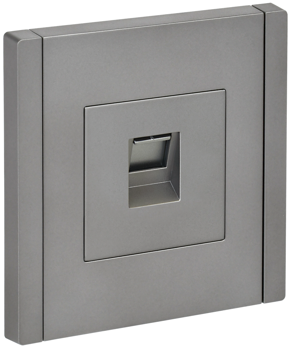 FORTE&PIANO Розетка компьютерная RJ45 кат.5E FP532 сталь IEK