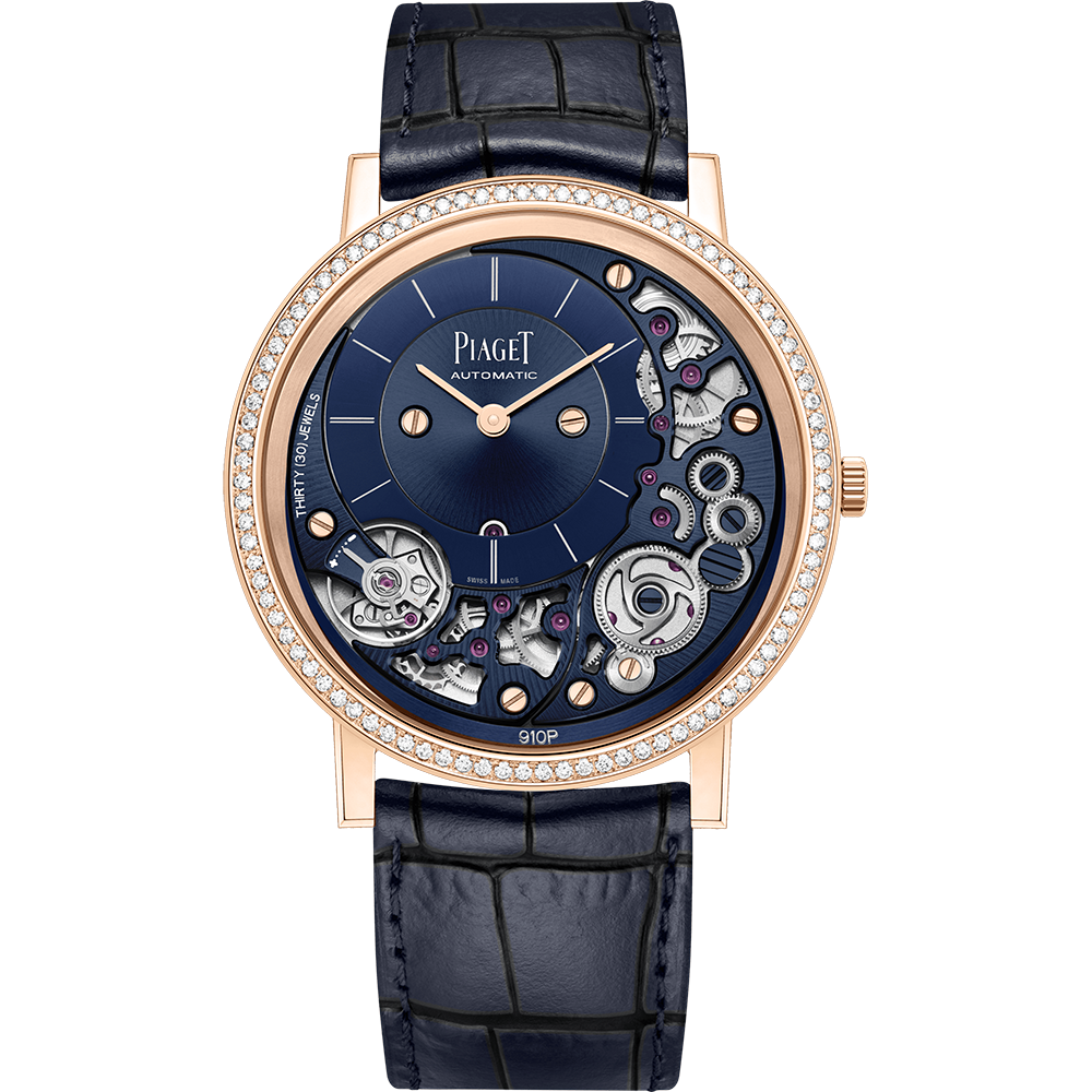 Piaget Altiplano Ultimate Automatic Rose Gold Diamond Ultra-Thin Watch (G0A47124)