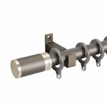 Карниз для штор настенный, алюминиевый, боковое крепление