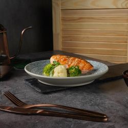 Тарелка d 22,4 см h3,5 см глазурь Glossy Stone Untouched Taiga P.L. Proff Cuisine [1]