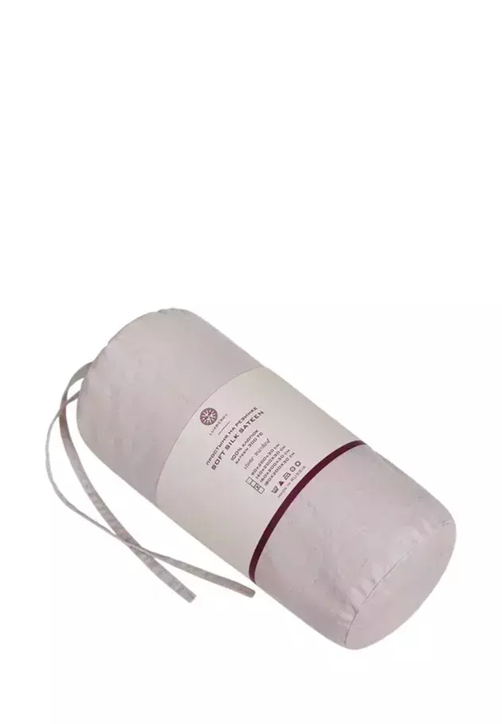 Простыня на резинке 160x200x30 Luxberry Soft Silk Sateen серая