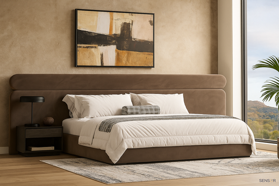 Кровать Эмбер с широким изголовьем