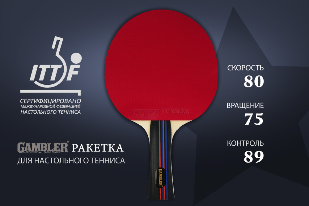 Ракетка Gambler 1 STAR (коническая)