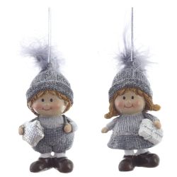 GAEM Фигурка декоративная подвесная "Дети", L4 W3 H7,5 см, 2в.