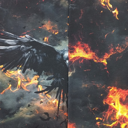 Кулирка с лайкрой Купон Ворон высота 85см