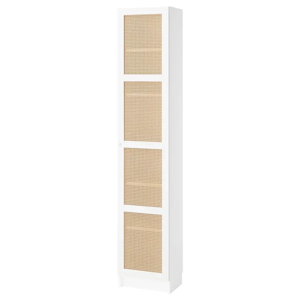 Книжный шкаф - BILLY / HÖGADAL/ HОGADAL IKEA/БИЛЛИ / ХОГАДАЛ ИКЕА,  202х40 см , белый/ под беленый дуб