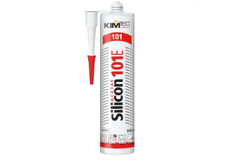 Герметик силиконовый универсальный Белый, 310мл, 101Е KIM TEC, 02-01-31---