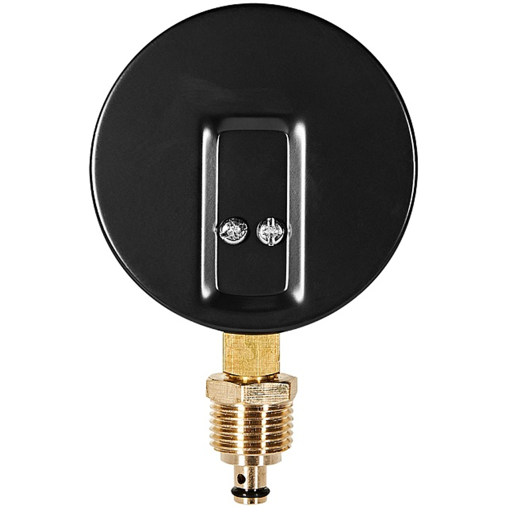 Термоманометр радиальный STOUT - 1/2" (D80 мм, шкала 0-120°C/0-4 бар, с запорным клапаном)