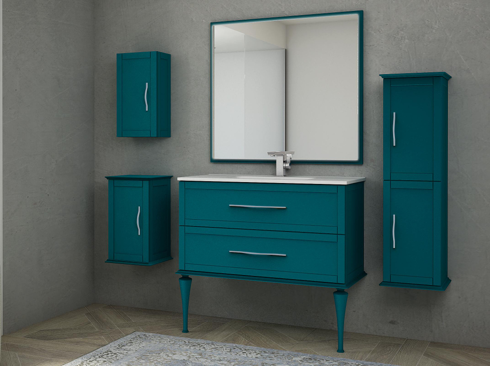 Мебель для ванной Cezares TIFFANY 100 Blu Petrolio