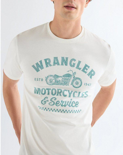 Футболка мужская WRANGLER AMERICANA TEE WORN WHITE
