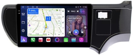 Магнитола для Toyota Aqua 2011-2021 - FarCar 9530 монитор 9.5" QLED на Android 14, TS18, CarPlay, 4G SIM-слот