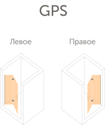 Дверь в душевой проем Vegas Glass GPS профиль белый, стекло сатин