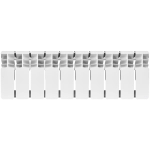Радиатор биметаллический ROMMER Plus Bm 200 - 10 секций (подключение боковое, цвет белый)