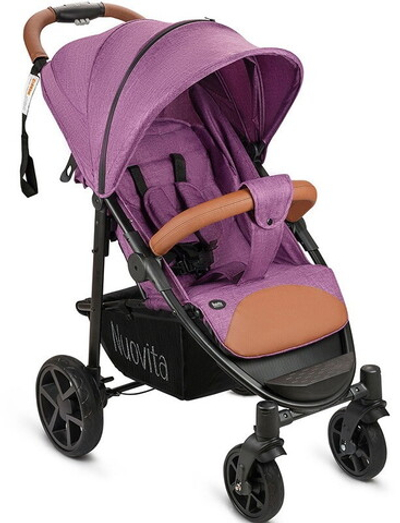 Прогулочная коляска Nuovita Corso Viola, Nero / Фиолетовый, Черный