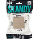 SKANDY Выключатель 1-клавишный перекрестный 10А SK-V03Sh шампань IEK