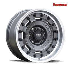 Диск колёсный литой BLACK MUD M660 R18 8,5 ET0 Matte Gunmetal W/Machine Lip