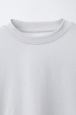 ZARA ФУТБОЛКА С НАДПИСЬЮ, ГОЛУБОЙ