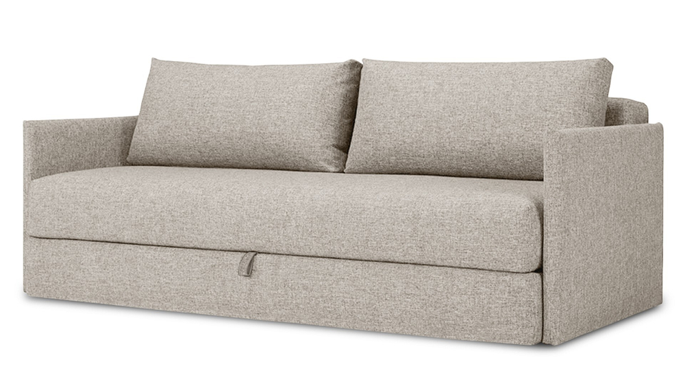 Диван Коя Лайт Strong Plus 01 208*94*80 см, Бежевый Рогожка Еврокнижка Фиеста