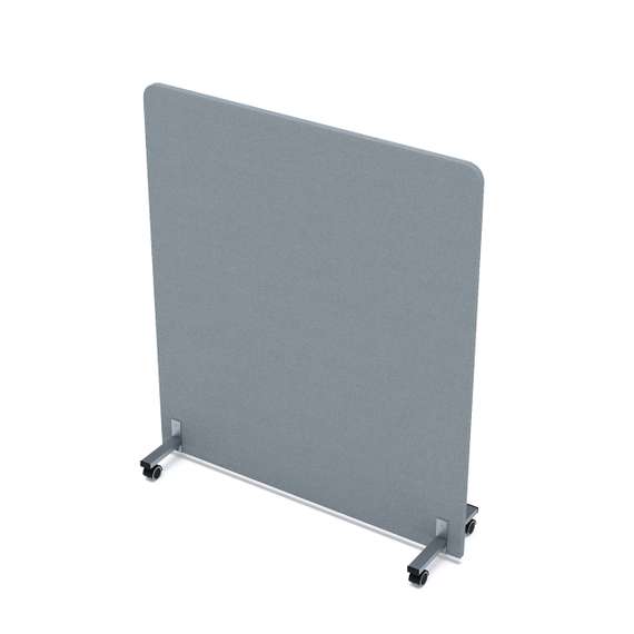 011.МП.1214 Акустическая мобильная перегородка на колесных опорах (1200*377*1400)