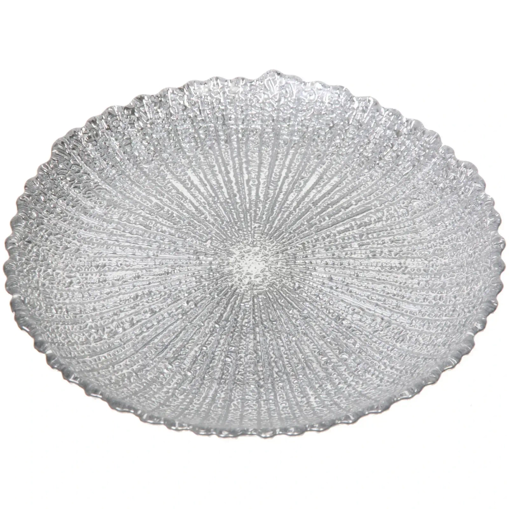 Тарелка 20см «Нимфа» серебро