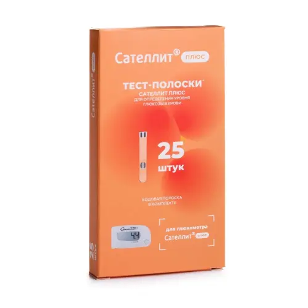 Тест полоски Сателлит плюс 25шт.