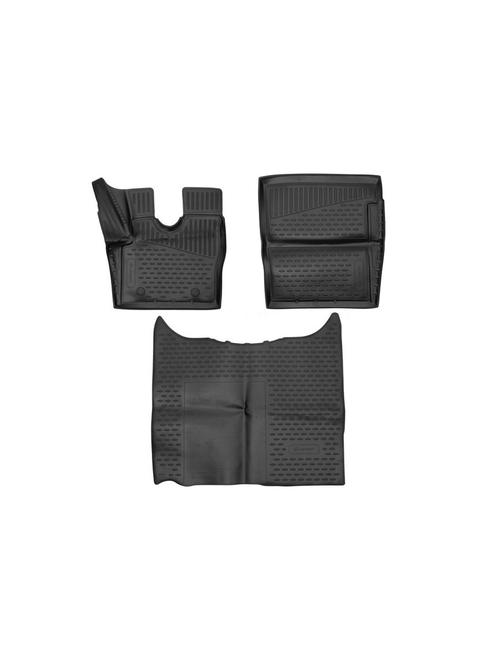 Коврики в салон для DAF XF 2019 - , 3шт. (полиуретан) ELEMENT3DA0N171210K