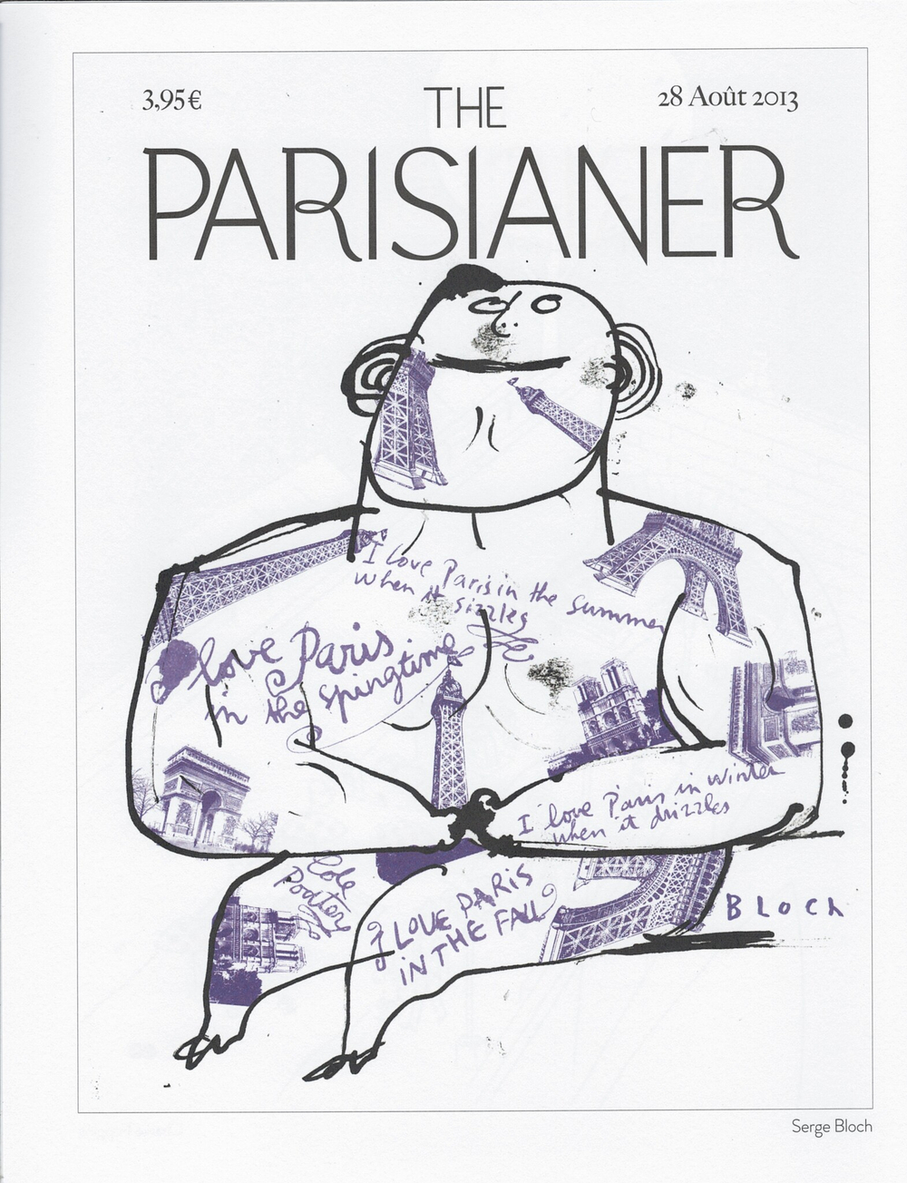 Постер журнала The Parisianer 28-08-2013, двойной
