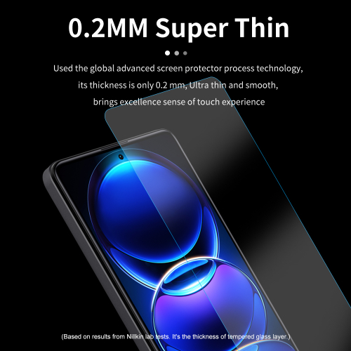 Защитное стекло с прозрачными рамками от Nillkin для Xiaomi Redmi Note 12 Pro, 12 Pro+ 5G, POCO X5 Pro 5G, серия H+Pro Anti-Explosion Glass Screen Protector