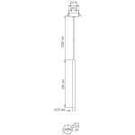 Подвесной светодиодный светильник со встраиваемой базой,  500мм