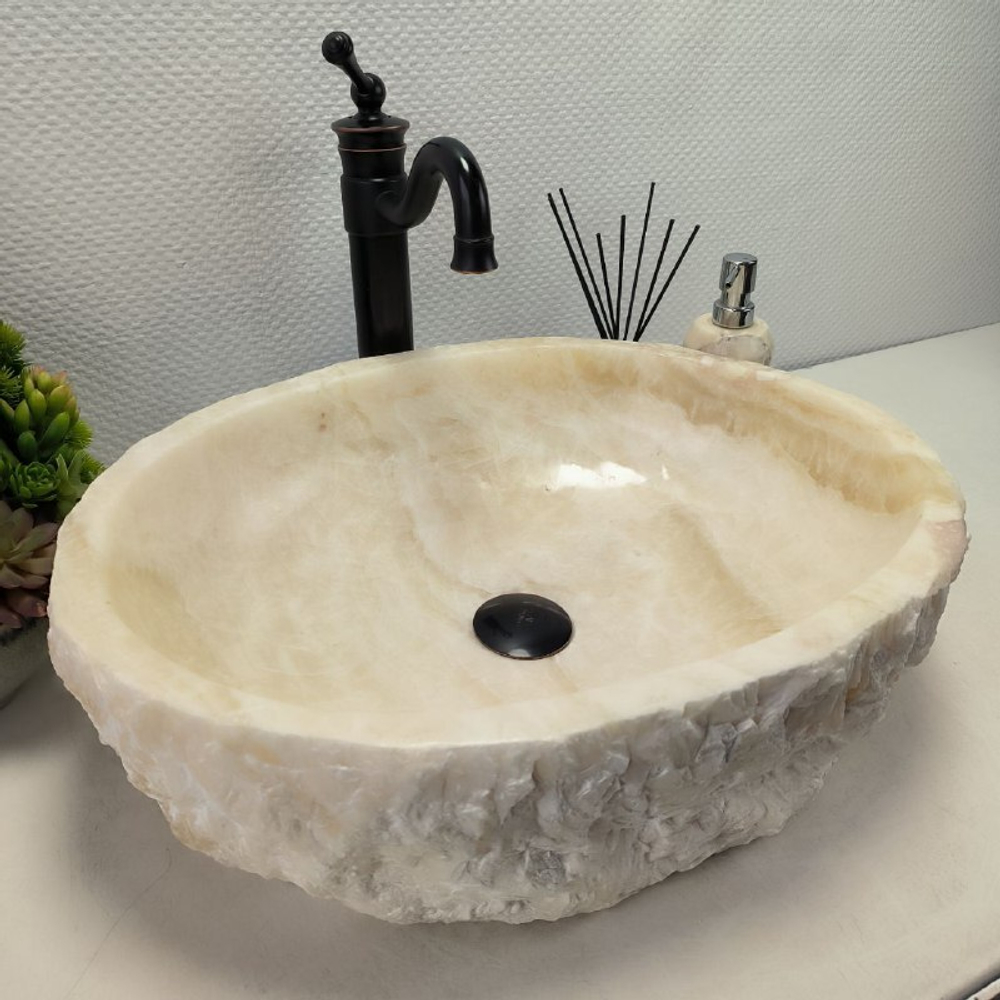 Раковина из оникса Erozy White EO-62310 53*42*15 0104