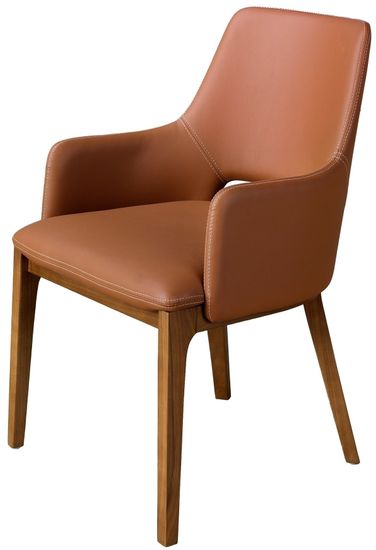 Коричневый стул из экокожи модель 4157 Испания 