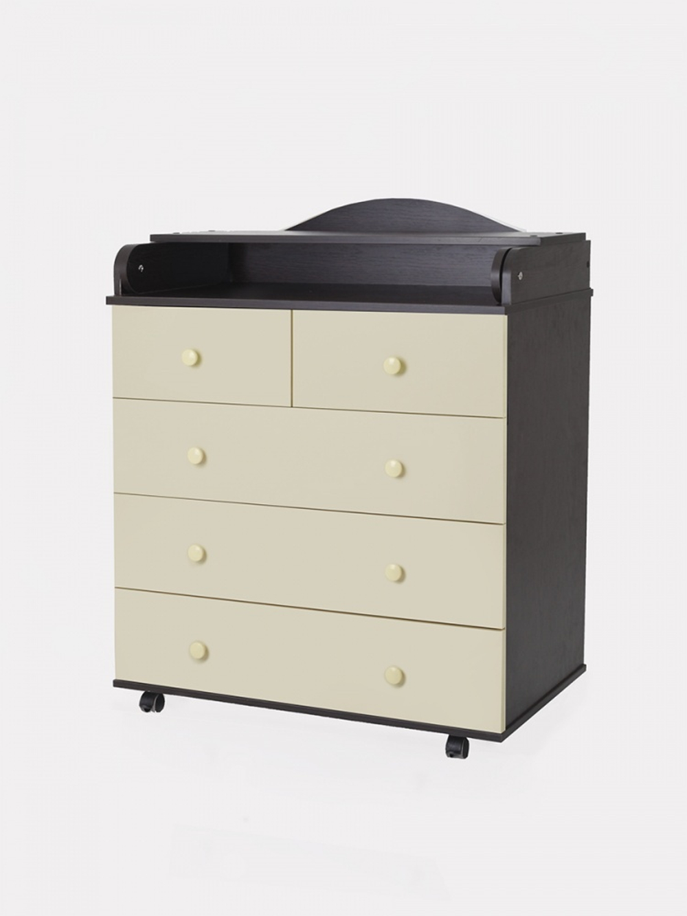 Комод "Фортуна" 5 ящ. (арт.62) ЛДСП 800/5 (венге+сл.кость)