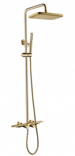 Душевая система с термостатом Grocenberg  GB7038MG Матовое золото